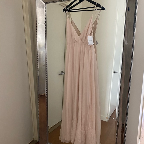 ANINE BING Chiffon Gown in Blush - Picture 5 of 8